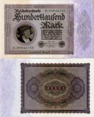 *100 000 Mariek Nemecko 1923, P83a UNC - Kliknutím na obrázok zatvorte -